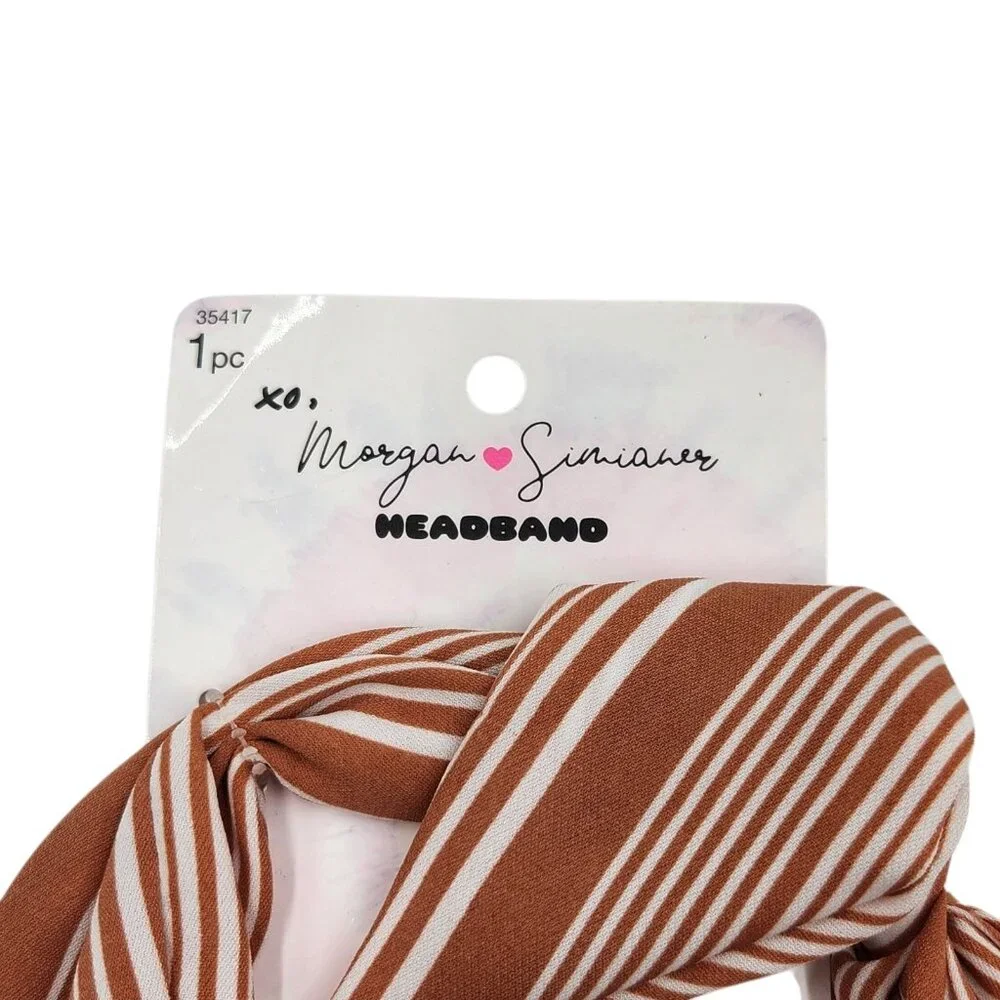 Scunci Morgan Simianer Xo Headbands and Scarves Bandana‎ & Stripes 2 Pcs Bundle